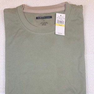 Van Heusen_Men's Large Casual ShirtShort Sleeve_Color:Green w/beige trim_NWT